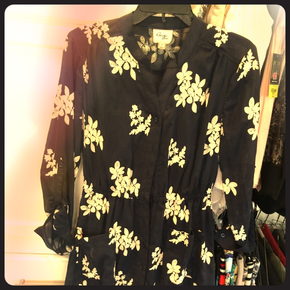 Blue floral dress - Size 4